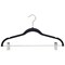 Simplify Velvet Hangers with Clips in Black, 6PK 23250-BLACK - alternate 1